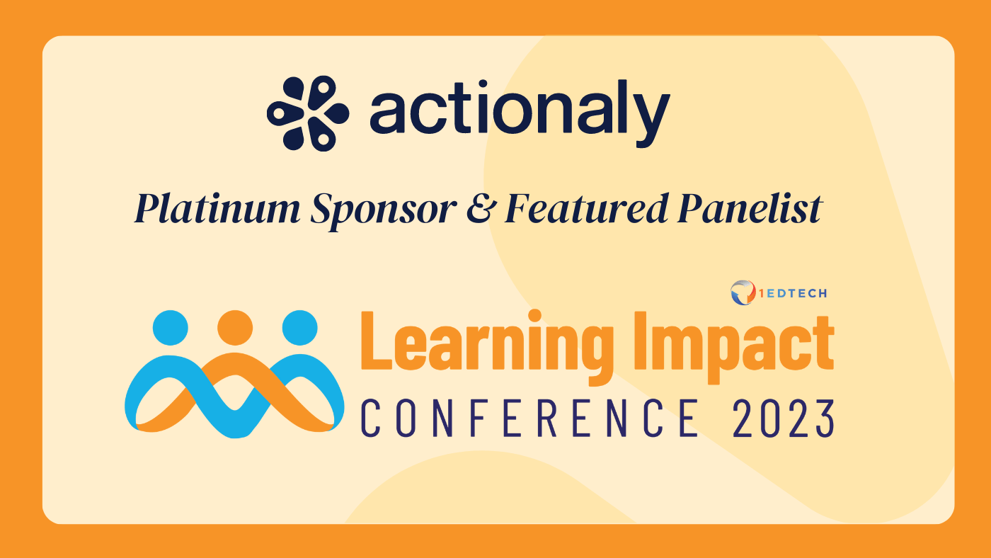 Actionaly Sponsors Learning Impact 2023